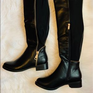 Penny Loves Kenny Dalton Black Boots Size 6